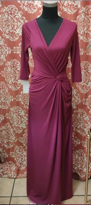 Vestido largo Feversave T36 morado