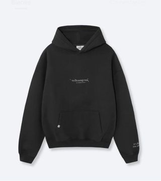 Sudadera oversize unisex negra talla S