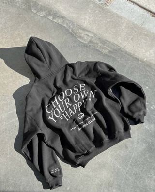 Sudadera oversize unisex negra talla S