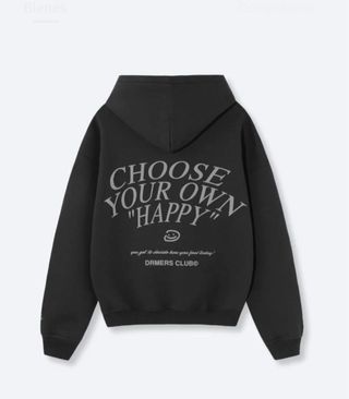 Sudadera oversize unisex negra talla S