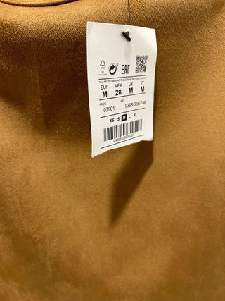 Falda marrón gamuza