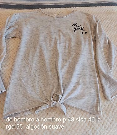 Camiseta gris New York nudo