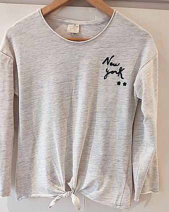 Camiseta gris New York nudo