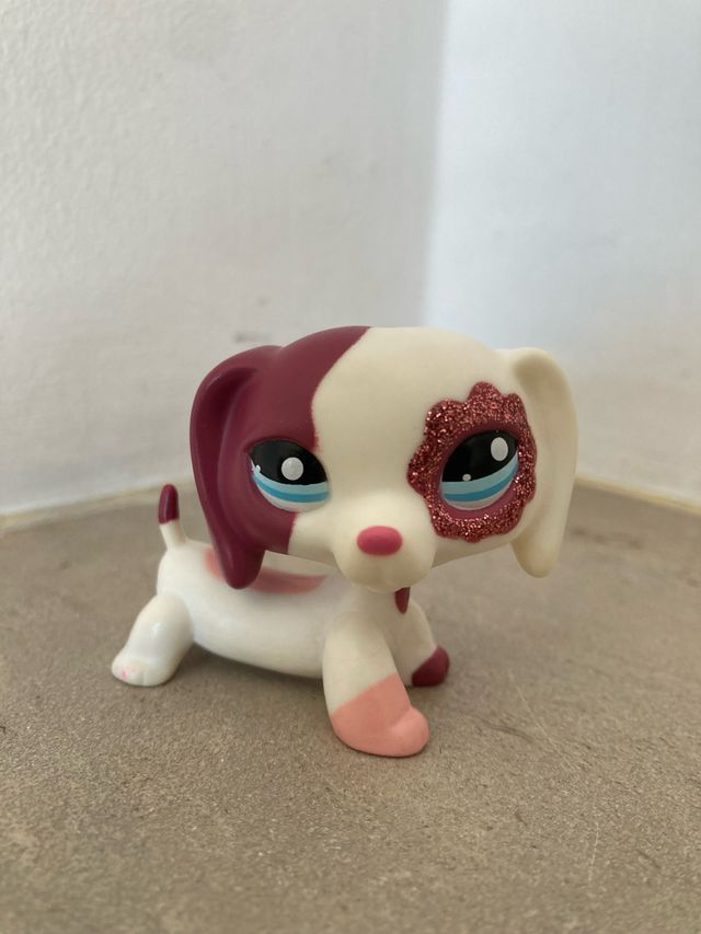 Littlest Pet Shop OOAK Hand Painted Black Dachshun