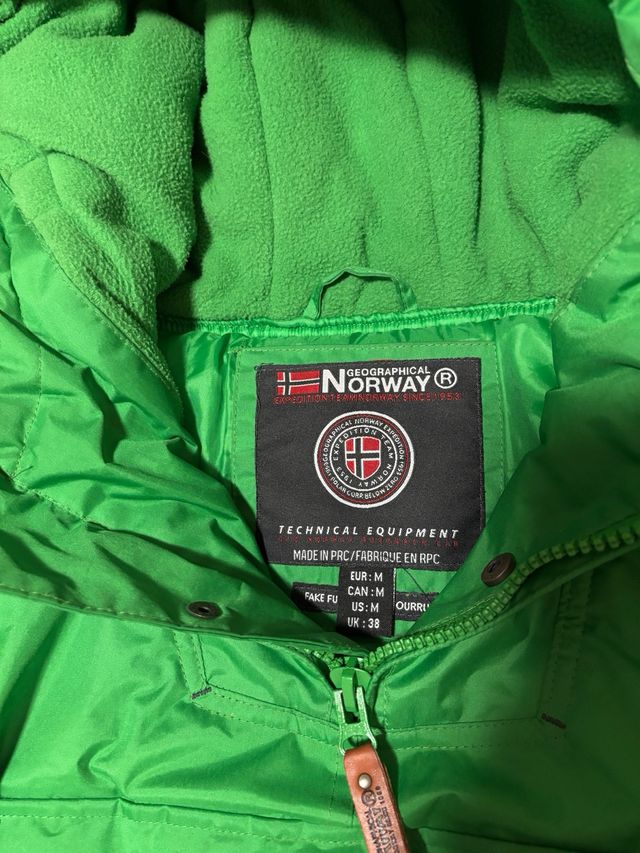 Chaqueta Geographical Norway Talla M Verde
