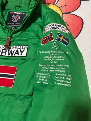 Chaqueta Geographical Norway Talla M Verde