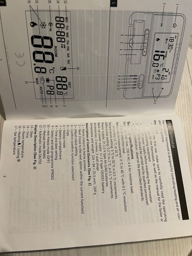 Termostato EMOS P56060T Programable