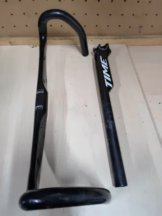 Manillar y tija TIME carbono