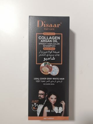 Champú Tinte Disaar Negro Colágeno Argan Oil
