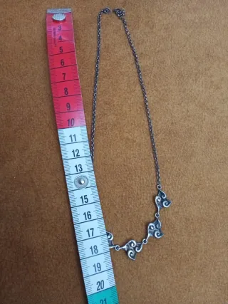 Gargantilla Plata Envejecida Nubes