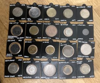 lote 20 monedas extranjeras