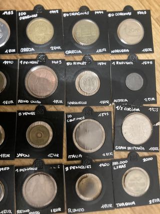 lote 20 monedas extranjeras