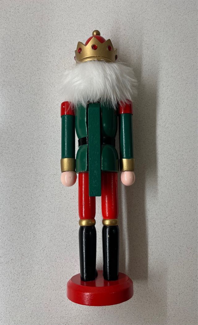 Schiaccianoci Natalizio in Legno 30cm Nuovo