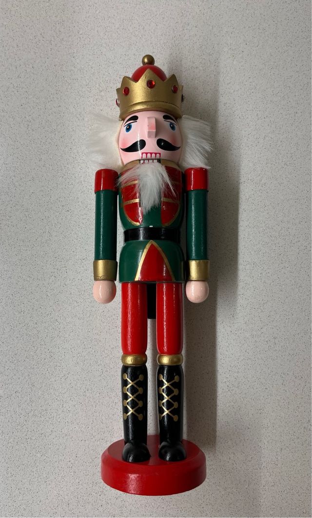 Schiaccianoci Natalizio in Legno 30cm Nuovo