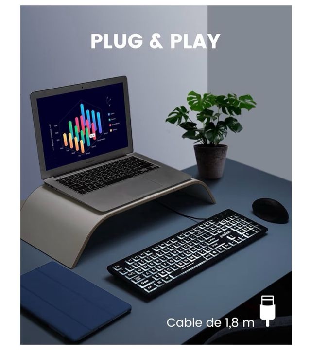 Teclado Perixx Retroiluminado