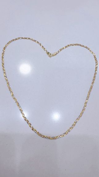 Collana a fasce in oro 9kt 375 tricolore