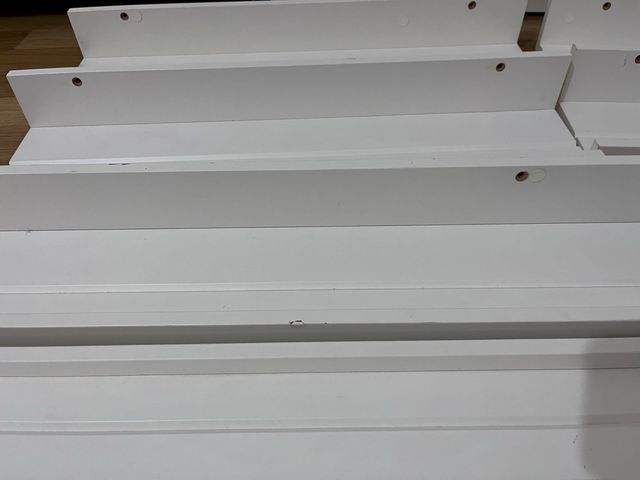 Estantería madera blanca cuadros/libros MOSLANDA