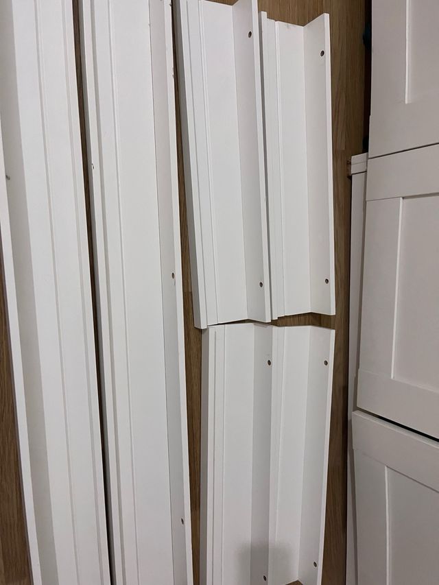 Estantería madera blanca cuadros/libros MOSLANDA