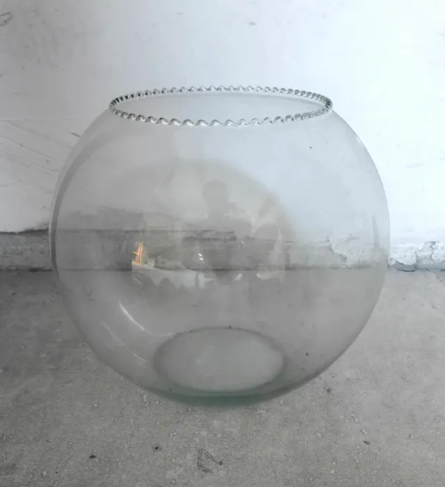 Mini pecera de cristal o jarrón decorativo