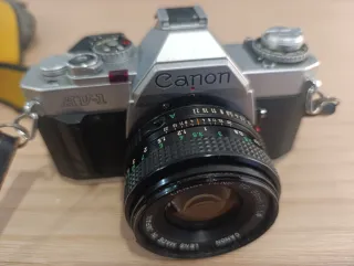 Cámara Canon AV-1 Analógica FD 50mm 1:1.8