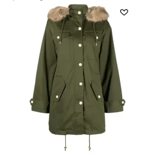 Parka Michael Kors verde y oro