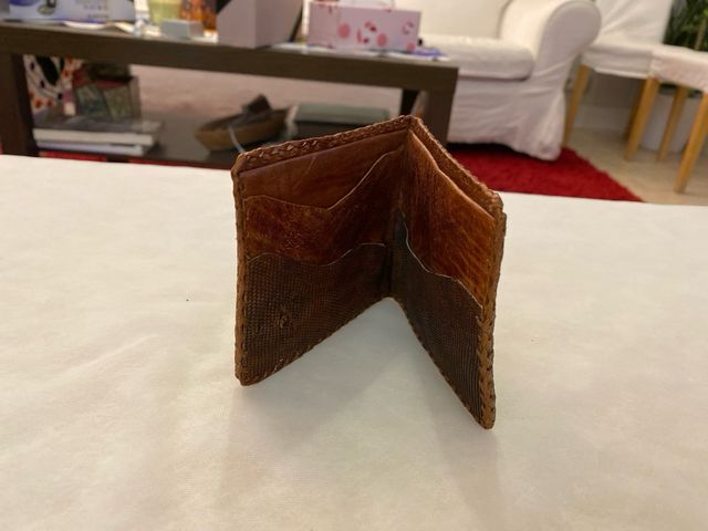 Cartera de piel de serpiente Mexicana para hombre