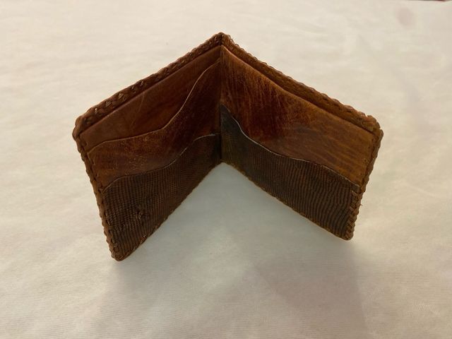 Cartera de piel de serpiente Mexicana para hombre