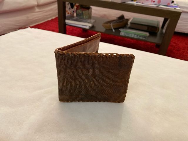 Cartera de piel de serpiente Mexicana para hombre