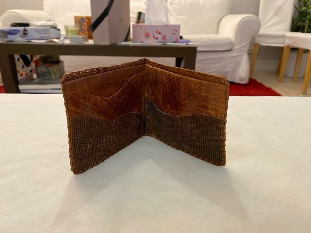 Cartera de piel de serpiente Mexicana para hombre