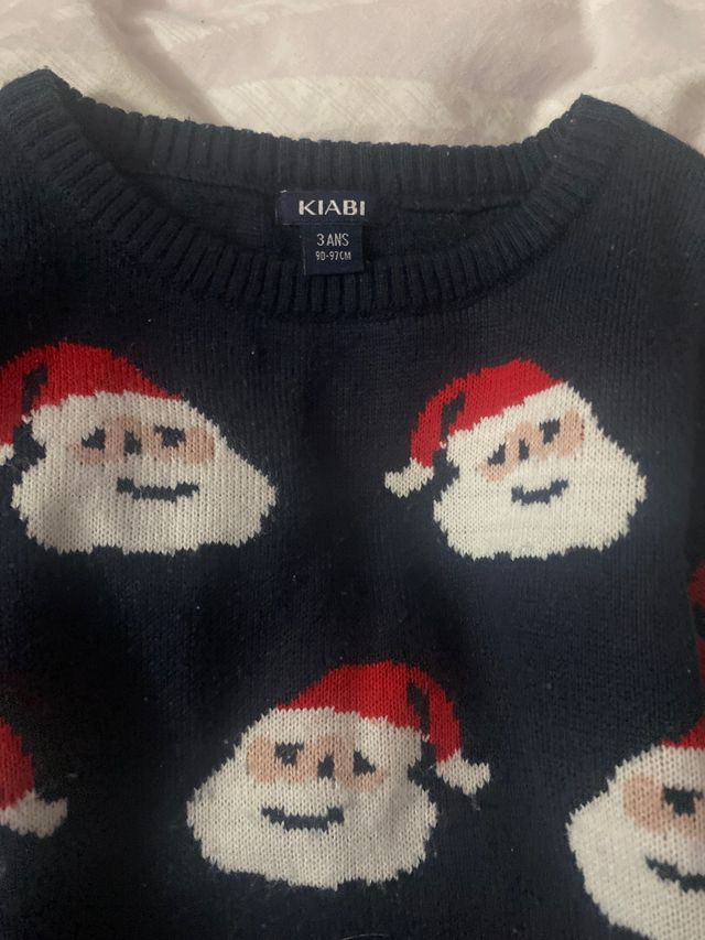 Jersey Navidad Papá Noel niño Kiabi 3 años
