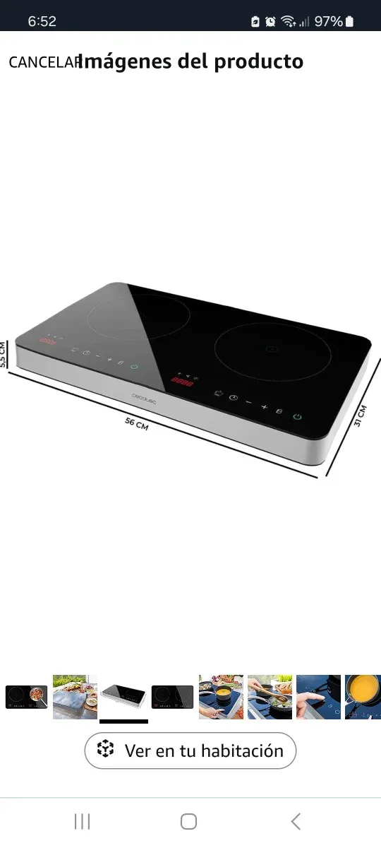 Placa de Inducción Portátil 2 fuegos. NUEVA!