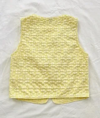 Chaleco ligero floral sin etiqueta XL