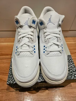 Nine air Jordan 3 Retro UNC Talla 38