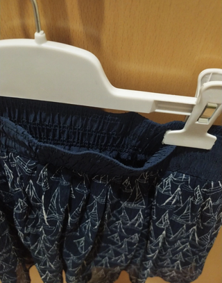 Falda tul azul barcos