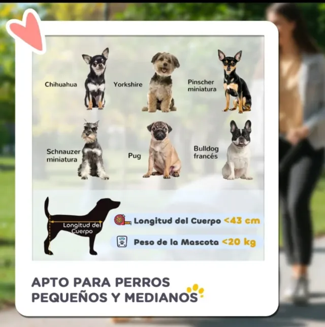 Carrito para perro negro y gris 2 en 1