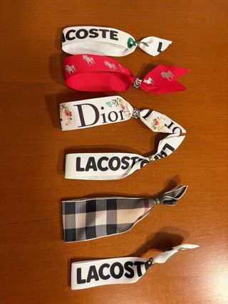 Lote 6 Pulseras Dior y Lacoste