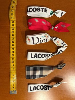 Lote 6 Pulseras Dior y Lacoste
