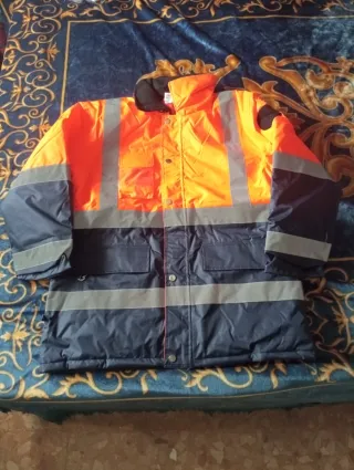 Parka Alta Visibilidad Tráfico Azul Naranja nueva