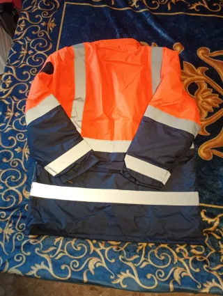 Parka Alta Visibilidad Tráfico Azul Naranja nueva