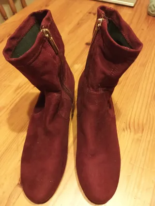 Botines burdeos como nuevos