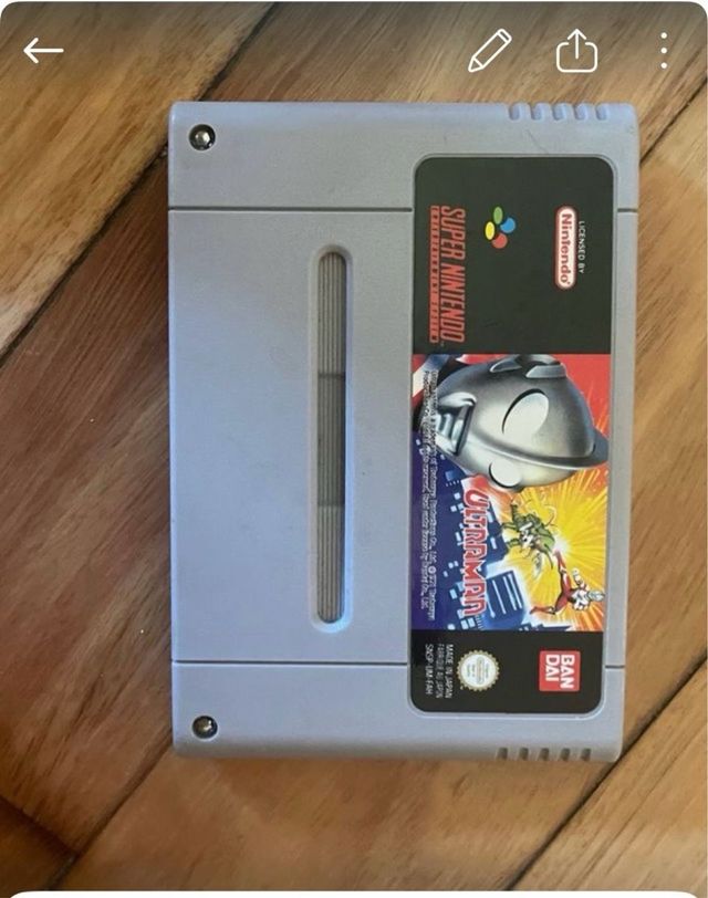 Ultraman Super Nintendo SNES Cartucho