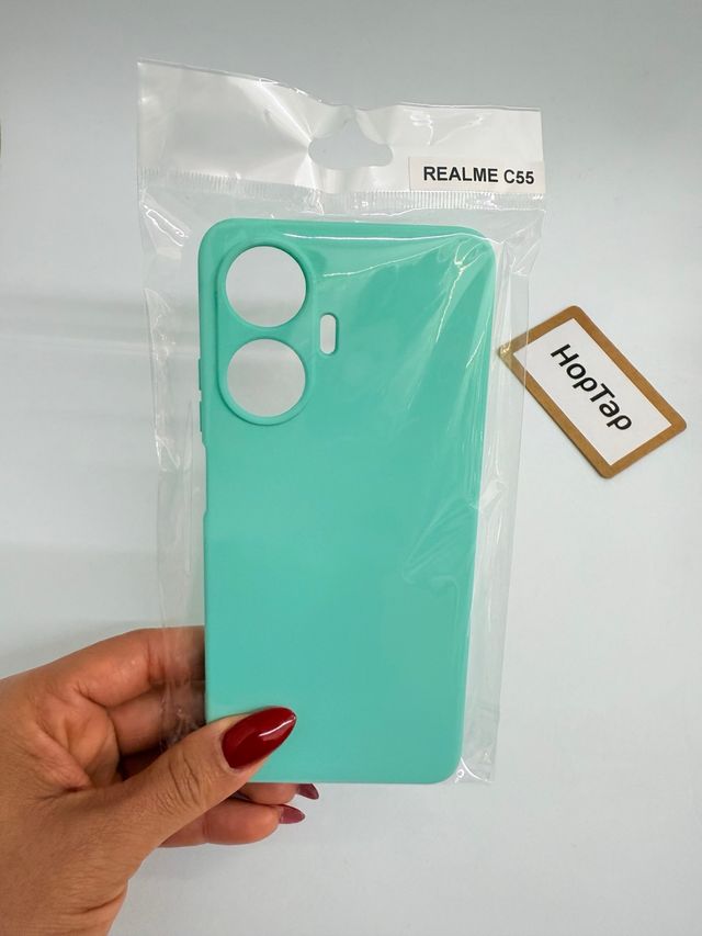 Cover in silicone verde turchese per Realme C55