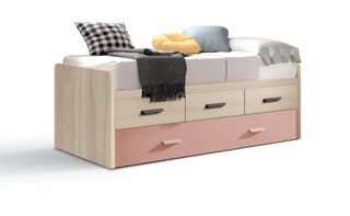 Cama doble con cajones W05