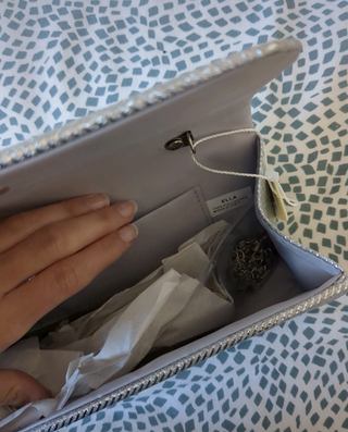 Bolso de fiesta plateado