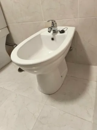 Conjunto de baño: inodoro y bidé
