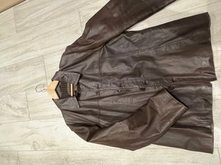 Americana de piel para hombre