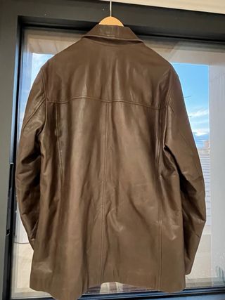 Americana de piel para hombre