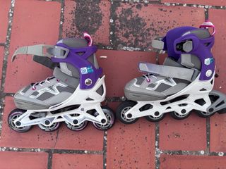 Patines Oxelo niña talla 29-32 morado