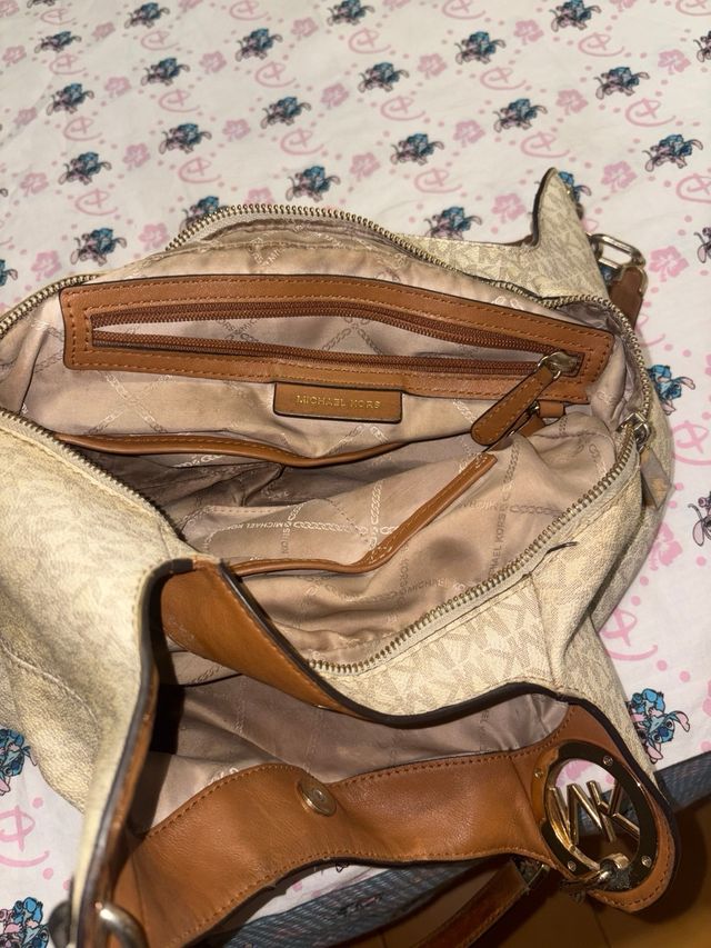 Bolso Michael Kors Beige y Marrón