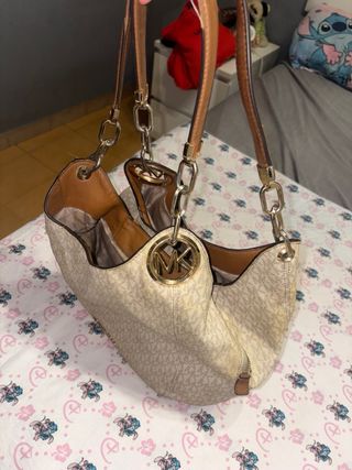 Bolso Michael Kors Beige y Marrón